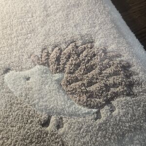 The Farmhouse Rachel Ashwell Hedgehog Baby Blanket Tan Beige Whit 40”x30”